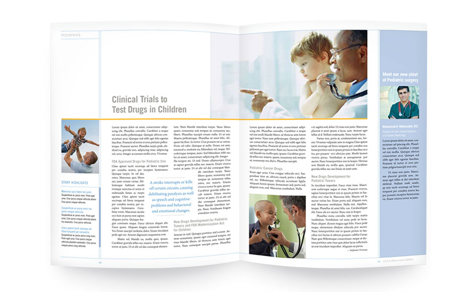 Corporate Brochure Designs for UCLA