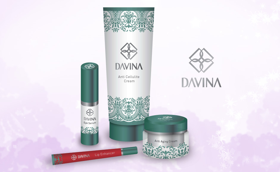 Cosmetic Package Design for Davina