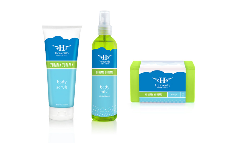 Product Packaging for Heavenly Scents