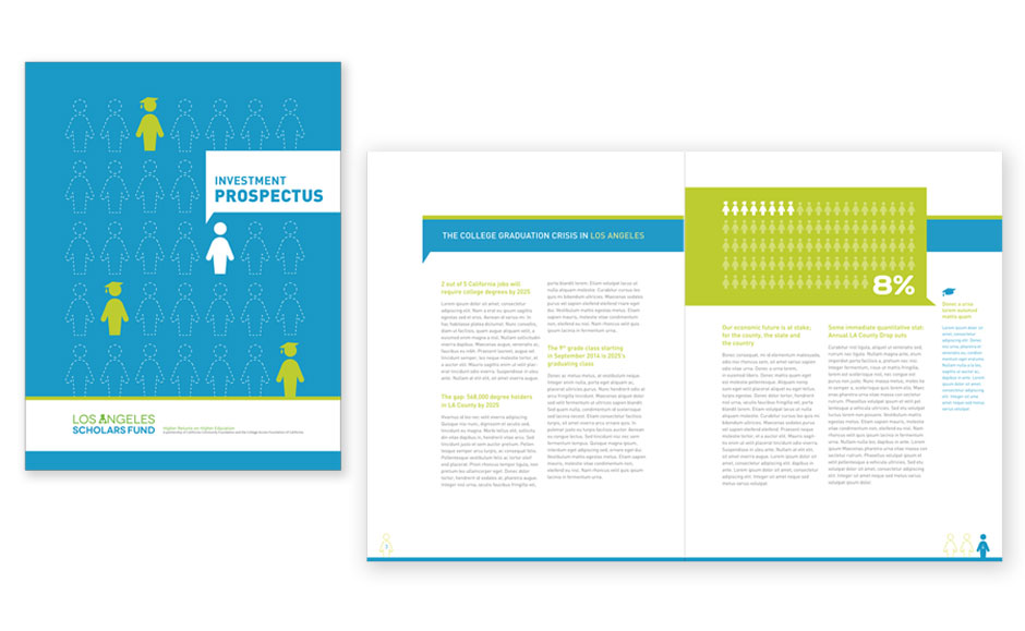 Corporate Brochure Design for LA Scholarship