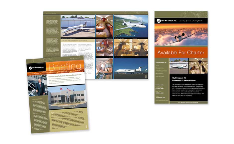 Brochure Design and Brand Design for The Air Group