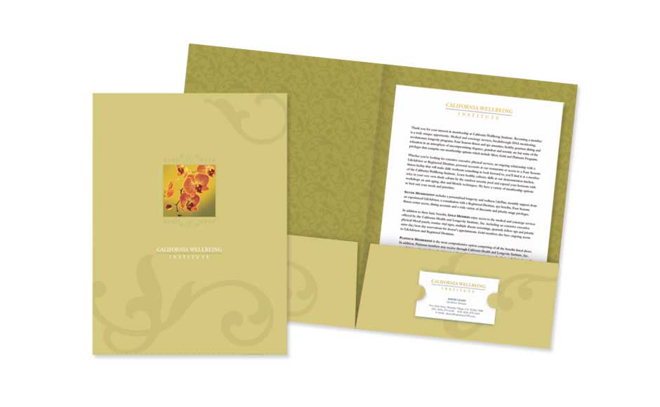 Corporate Brochure Design for California Wellbeing
