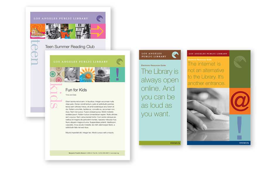 Creative Brochure Designs for LA Library