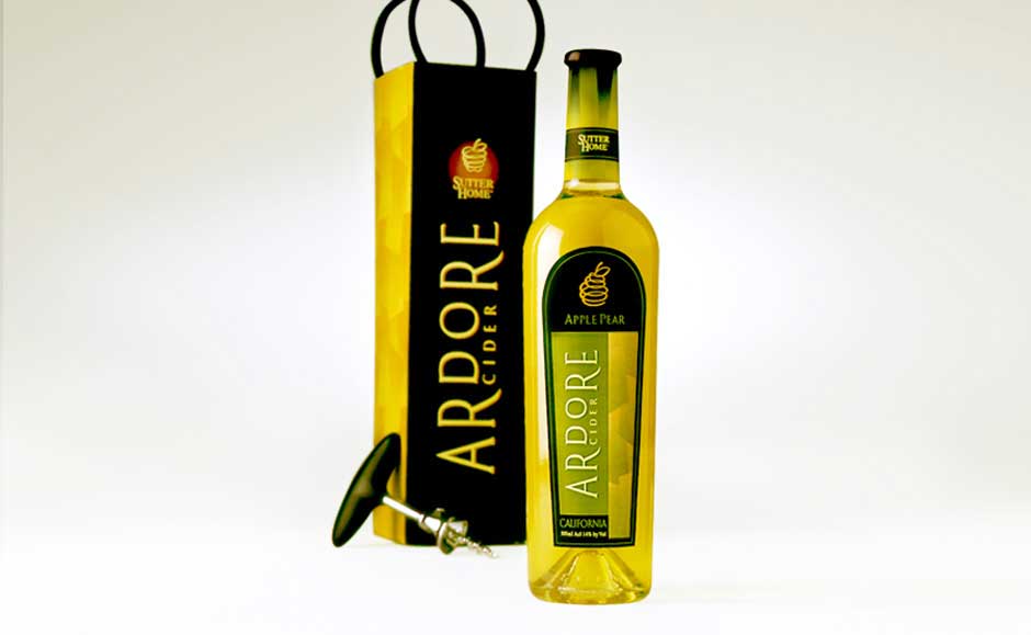 Adore Wine Bottle Label Design