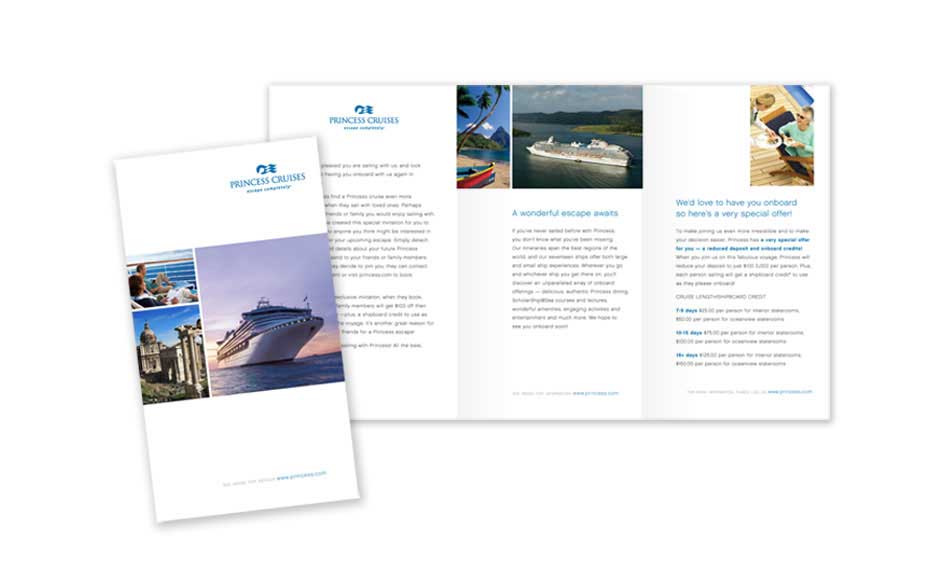 Brochure Designs for Princess Cruises